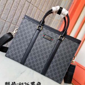 Black, Brown 📷, High-end! !️ The new "GUCCI Gucci" Ophidia collection introduces a new design briefcase