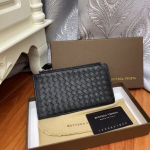 New Quality!!️【Model】BV188 Card Wallet Wallet【Size】18-10 CM【Color】Black (Original Quality)【Material】(With Gift Box.)