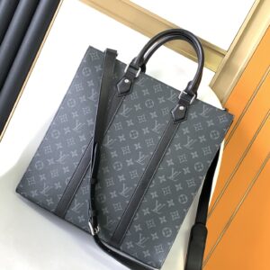 Top original single ✨M46452 Black Flower Briefcase Tote Bag Series